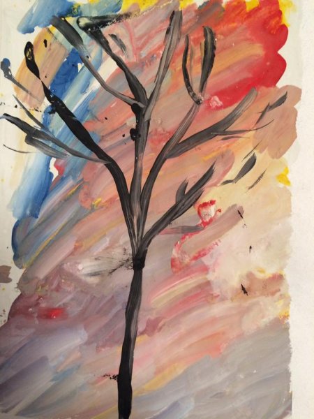 Весенние рисунки фломастерами