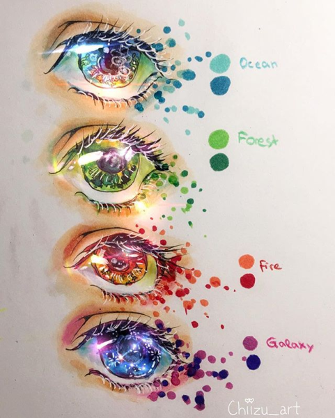 Необычные глаза арт