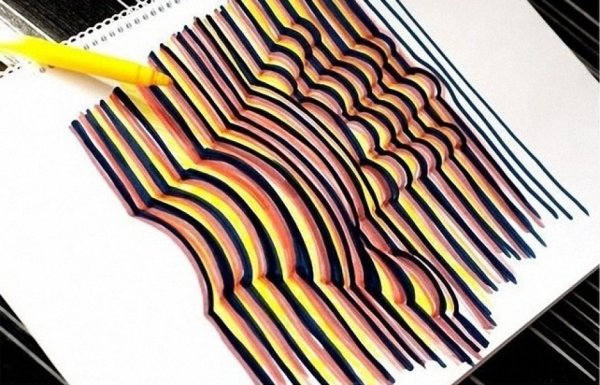 Оптические иллюзии на бумаге для детей