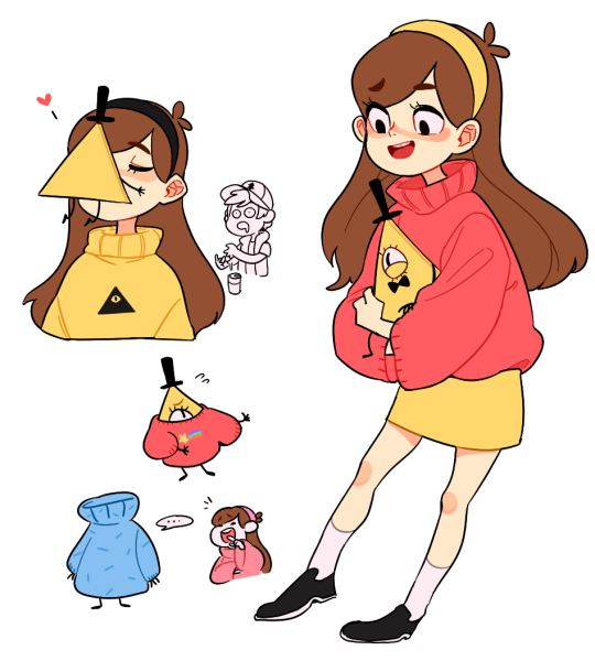 Поэтапное рисование Гравити Фолз