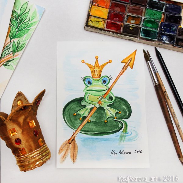Скетчинг Царевна лягушка