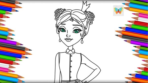 Даша из царевны раскраска