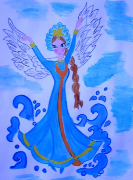 Иллюстрация к сказке Царевна лягушка