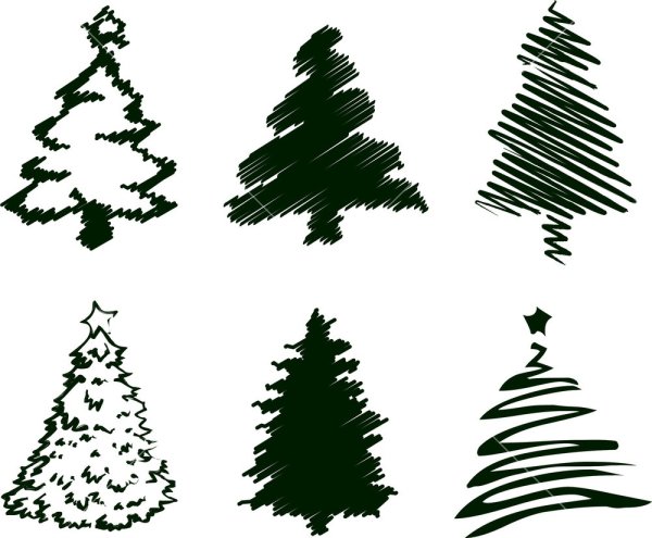 Стилизованное изображение елки