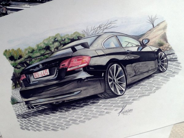 БМВ м8 рисунок
