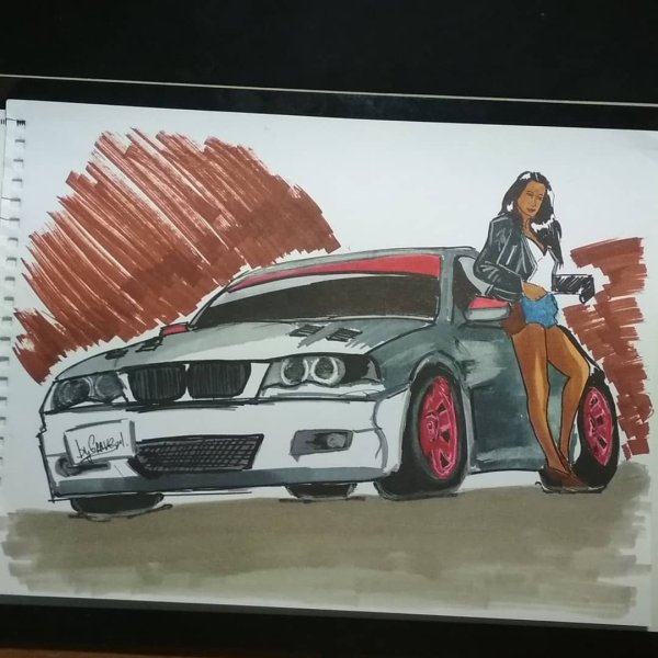 Машины арт маркером