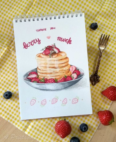 Панкейки приглашение рисунок