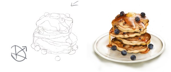 Панкейки скетч