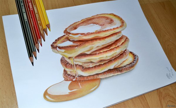 Блины скетч маркерами