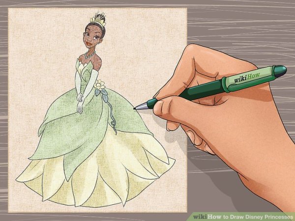 Рисунки маркерами принцессы