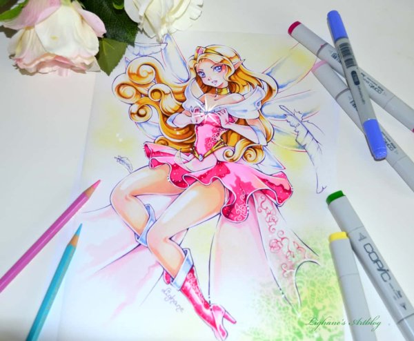 Принцессы Дисней маркерами