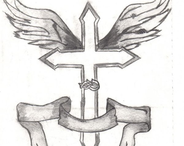 Кресты карандашом для срисовки