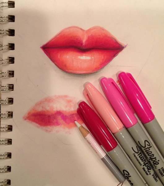 Рисунки маркерами