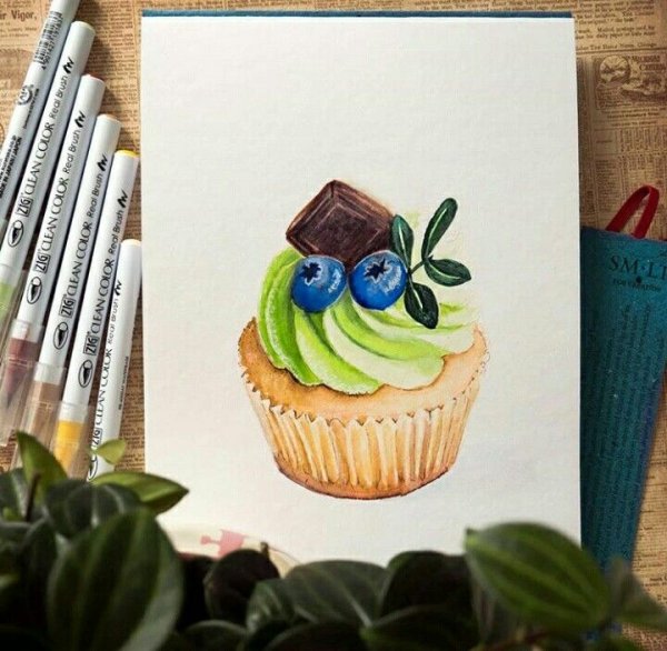 Кекс маркерами