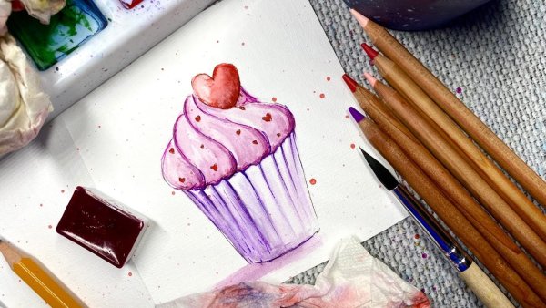 Легкие кексики фломастерами