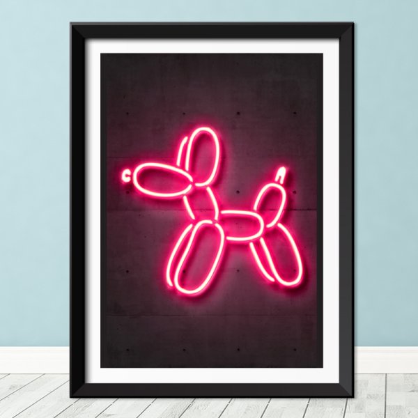 Неоновые вывески гуашью