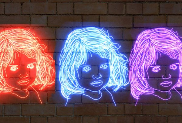 Неоновые рисунки маркерами