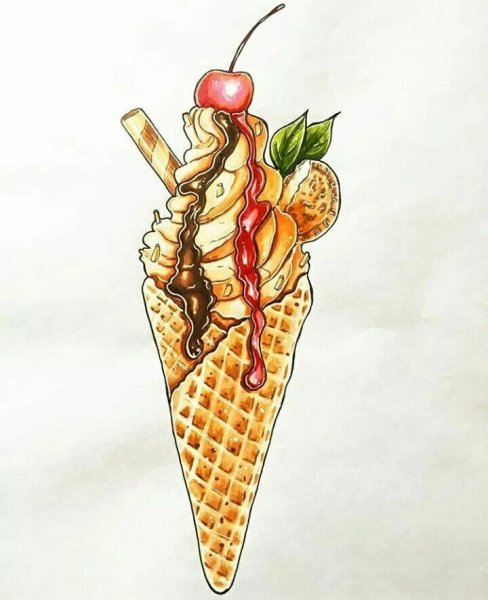 Идеи для рисования еда