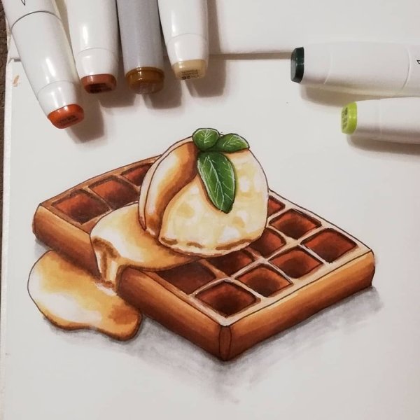 Рисование маркерами для скетчинга