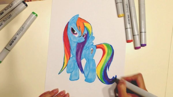 Детские рисунки пони