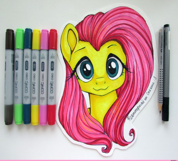 Пони рисунок цветной