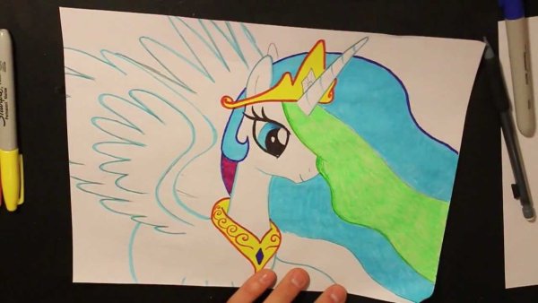 Пони для срисовки придуманные