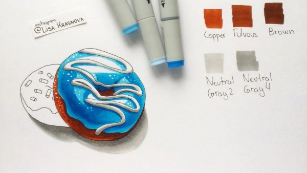 Рисунки маркерами для начинающих