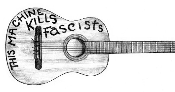 Вуди Гатри гитара