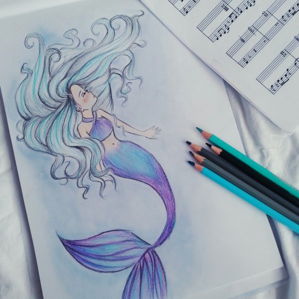 Русалка маркера и легко