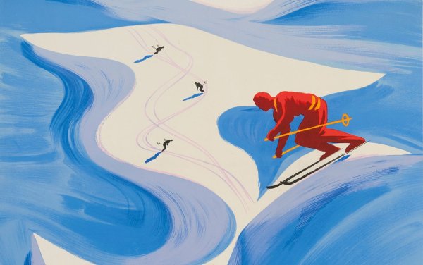 Горные лыжи мультяшные