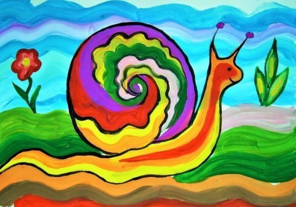 Рисунки гуашью для детей