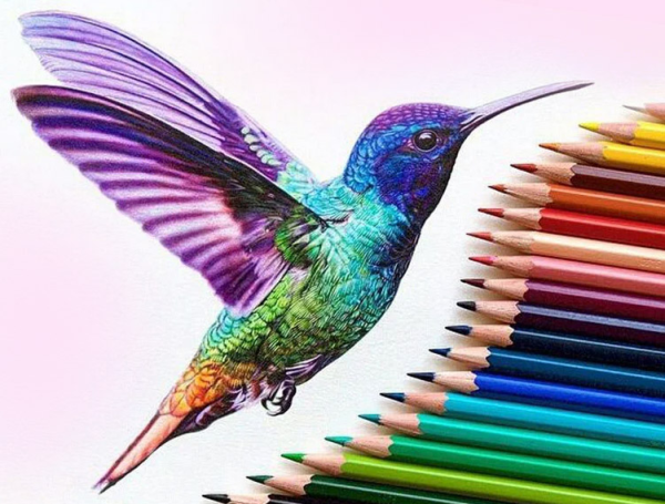 Рисунки цветными карандашами