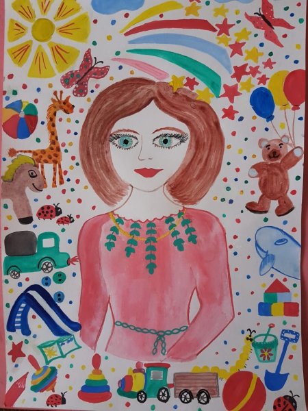 Художник раскраска для детей