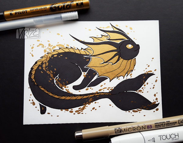 Рисунки металлическими маркерами