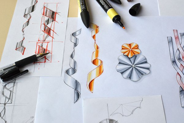 Рисунки металлическими маркерами