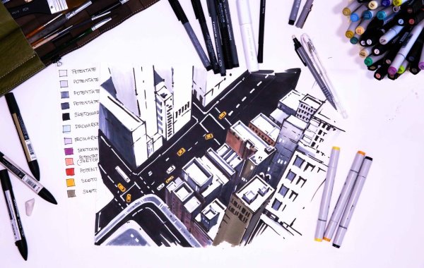 Архитектура маркерами для скетчинга