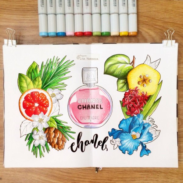 Духи маркерами