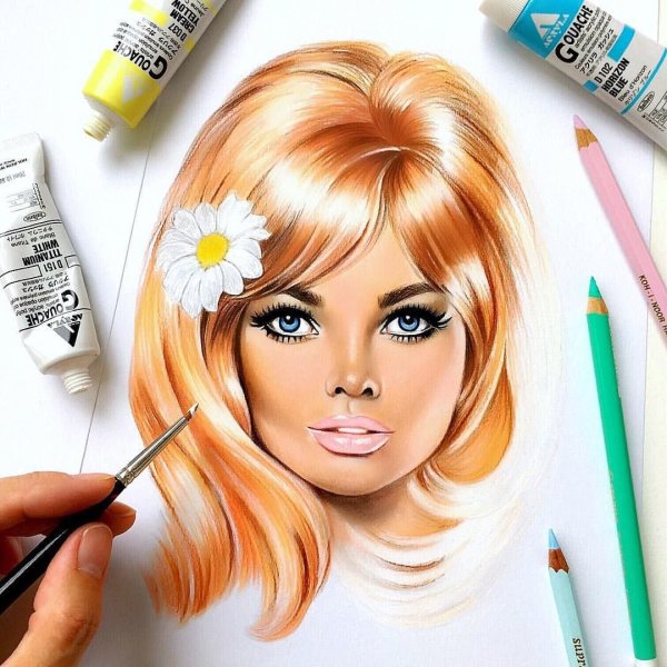 Разукрашки для девочек косметика