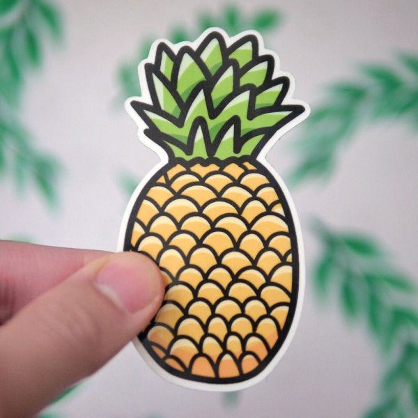 Ананас рисунок маркерами