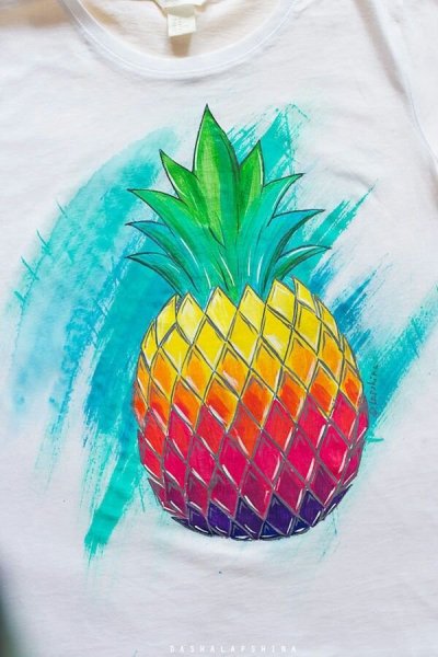 Рисование ананаса в детском саду