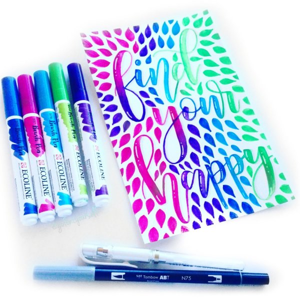 Watercolor Brush Pen набор