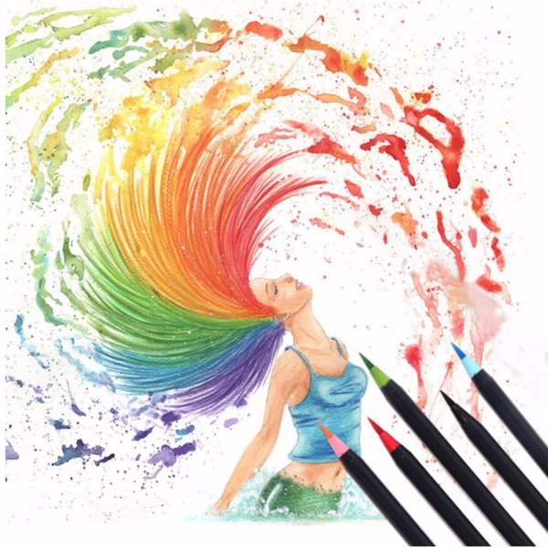 Watercolor Brush Pen набор