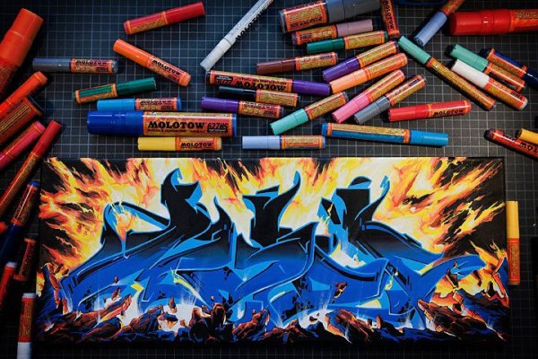 Картины маркерами Молотов