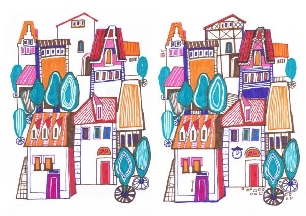 Сказочные домики Графика