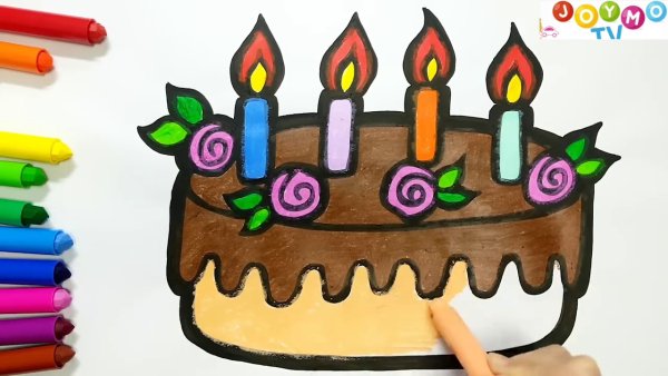 Рисование для детей тортики