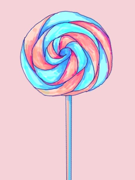 Рисунки легкие фломастерами конфеты