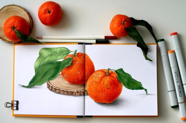 Натюрморт маркерами