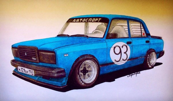 Арт ВАЗ 2107 дрифт