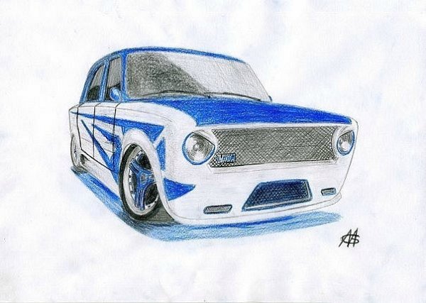 Спортивные Жигули рисунки