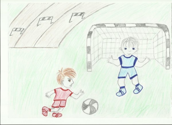 Рисунок на тему футбол